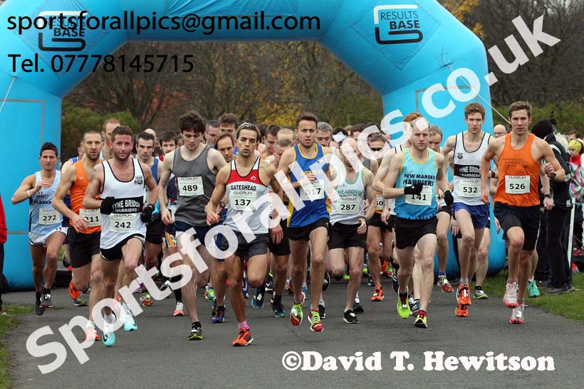 Senior men and womens Heaton Memorial 10k Road Race, Newcastle Town Moor. Photo:  David T. Hewitson/Sports for All Pics